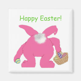 Pink Oaster Bunny - Magnet