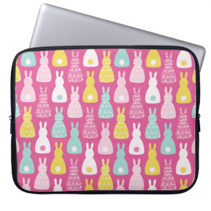 Pink Oaster Bunny Rabbit Schwanz Laptop Schläfchen Laptopschutzhülle