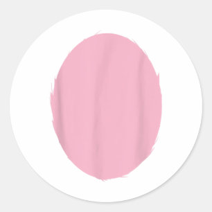 Pink Oaster Rabbit Bly Kostüm Shirt Osterbliche Runder Aufkleber
