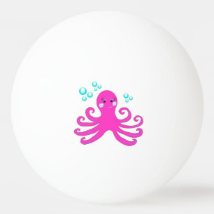 Pink Octopus Tischtennisball
