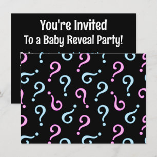 Pink oder Blau Baby Reveal Einladung