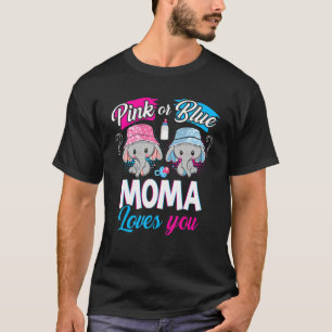 Pink oder blau Moma Lieben Sie Elefanten Baby Gesc T-Shirt