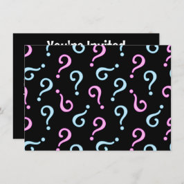 Pink oder Blue Baby Reveal Einladung