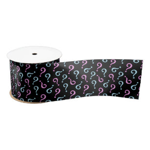 Pink oder Blue Baby Reveal Satinband