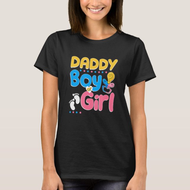 Pink oder Blue Daddy Lieben Ihr bester Vater je Va T-Shirt (Vorderseite)
