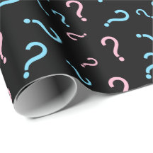 Pink oder Blue Gender Reveal Wrapping Paper