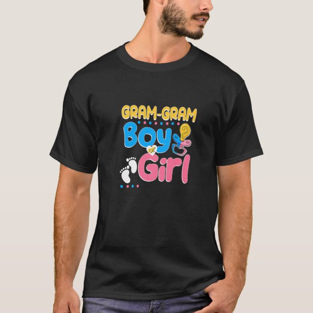 Pink oder Blue Gram Gram Lieben Ihr bestes Oma je T-Shirt (Vorderseite)