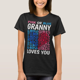 Pink oder Blue Granny Lieben Sie Geschlecht zeigen T-Shirt