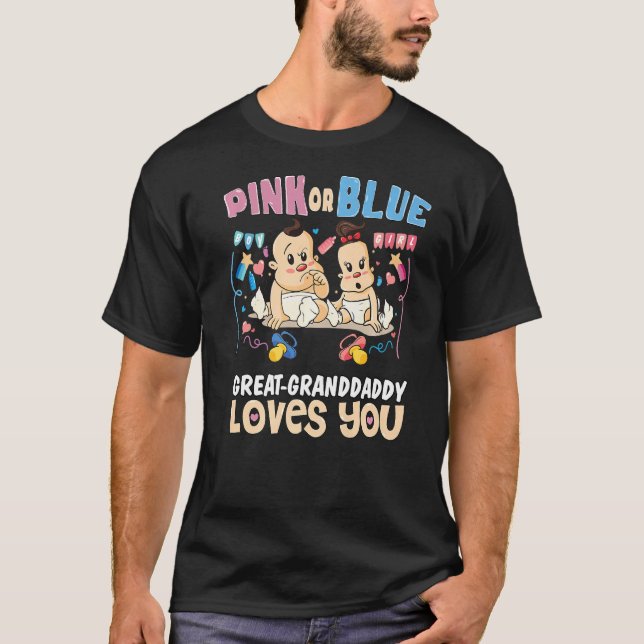 Pink oder Blue Great Granddadi Lieben Ihr Bestes G T-Shirt (Vorderseite)