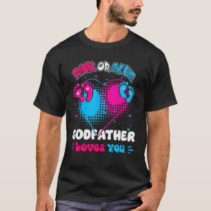Pink oder Blue Heart Pate Lieben Sie Dusche geben T-Shirt