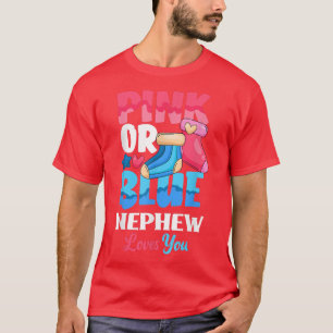 Pink oder Blue Nephew Lieben Ihr Baby Sock Gender T-Shirt