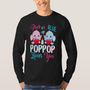 Pink oder Blue Poppop Lieben Sie Elephants Baby Ge T-Shirt