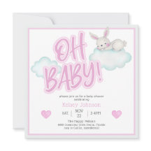Pink Oh Baby Woodland Animals Baby Dusche