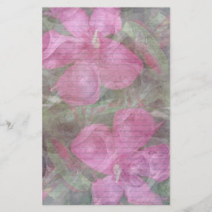 Pink-Oleander-2-Schreibwaren - optionale Leitungen Briefpapier