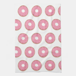 Pink Ombre Donuts Sprinkles Bäckerei Geschirrtuch
