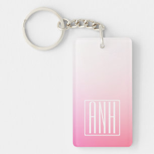 Pink Ombre Gradation et vos initiales