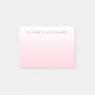 Pink Ombre Gradient Personalisiert Post-it-Notes Post-it Klebezettel