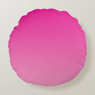 Pink Ombre Rundes Kissen
