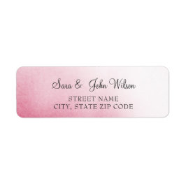 Pink Ombre Wedding-Adressetiketten