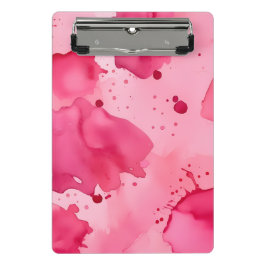 Pink on Pink Abstract  Mini Klemmbrett