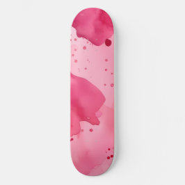 Pink on Pink Abstract Skateboard