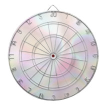 Pink Opal Holographic Rainbow Dart Board