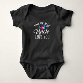 Pink or blue Uncle loves you Baby Strampler
