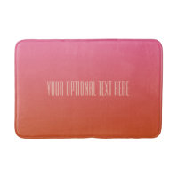 Pink Orange Gradient tapis de bain texte personnal