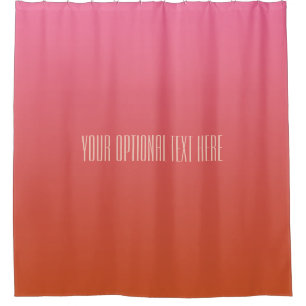 Pink Orange Gradient texte personnalisé rideau de
