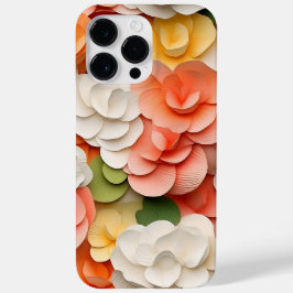 PINK ORANGE GREEN WHITE 3-D SEHEN BEGONIA BLUME Case-Mate iPhone 14 PRO MAX HÜLLE