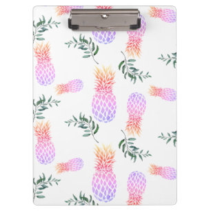 PINK & ORANGE PINEAPPING KLEMMBRETT
