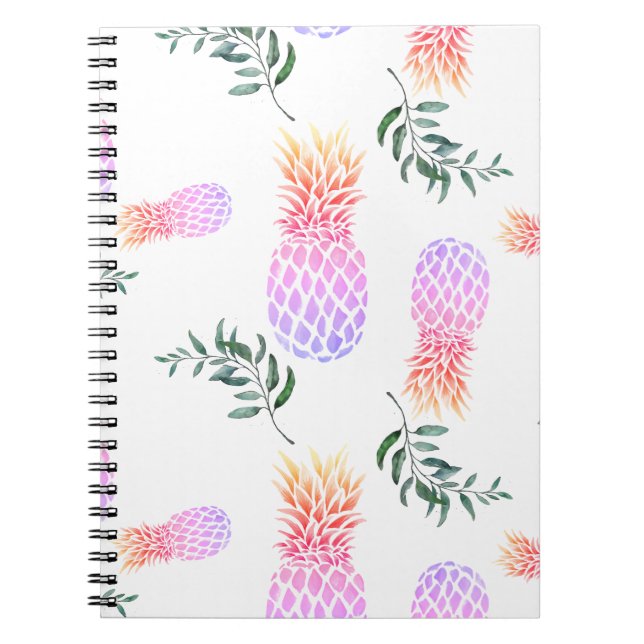 PINK & ORANGE PINEAPPLE NOTIZBLOCK (Vorderseite)