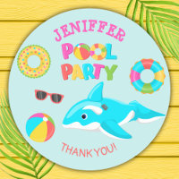PINK ORCA INFLATABLE POOL PARTY