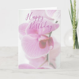 Pink Orchid | Personalisierter Geburtstag Karte