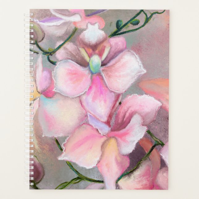 Pink Orchids Planner Planer (Vorderseite)