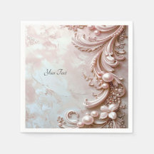 Pink Ornate Pearl and Floral