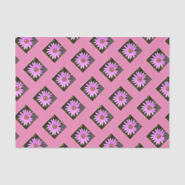 Pink Osteospermum Tissue Paper Seidenpapier (Vorderseite)