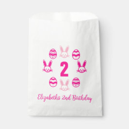 Pink Oster 2. Geburtstag Geschenktütchen