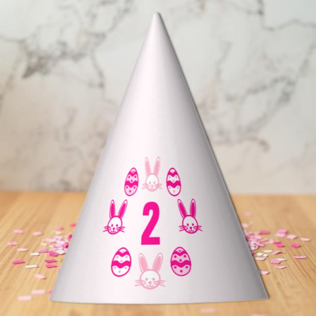 Pink Oster 2. Geburtstag Partyhütchen (Von Creator hochgeladen)