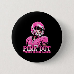 Pink-Out-Taktik Brustkrebs-Bewusstsein Amerikanisc Button
