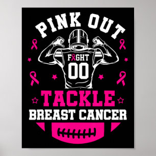 Pink-Out-Taktik Brustkrebs-Bewusstsein Amerikanisc Poster
