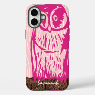 Pink Owl Holz Grain Muster wählen Sie Ihre Farbe title_seo2