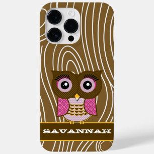 Pink Owl Holzkörner Zig Zag Wählen Sie Ihre Farbe Case-Mate iPhone Hülle