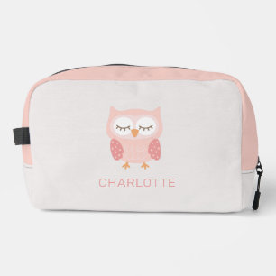 "Pink Owl", niedliche und skurrile Mädchen Waschbeutel