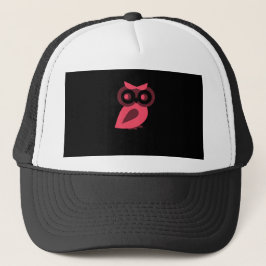 Pink Owl Trucker Hat Truckerkappe