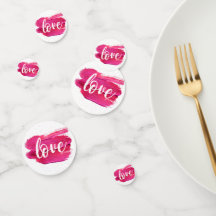 Pink Paint Liebe Zitat abstrakt modern