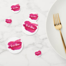 Pink Paint Text Hier abstrakt modern