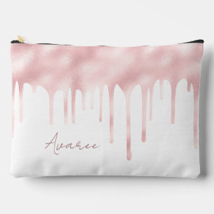 Pink Paint Tropfen Personalisiert Zubehörtasche
