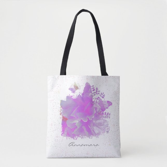 *~* Pink Painting Art Butterfly Baby AR3 Tasche (Vorderseite)