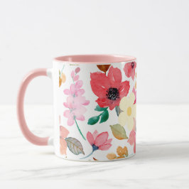 Pink Painting Pattern Modernes Art Design Tasse